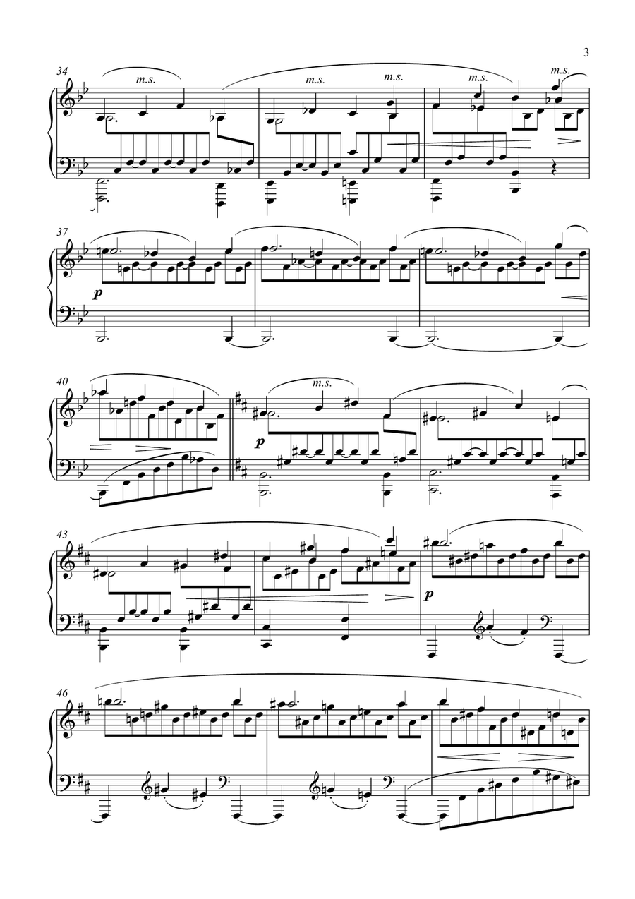 Brahms - Rhapsody in G minor, Op 79, No 2 Piano Solo scores gallery preview page 4