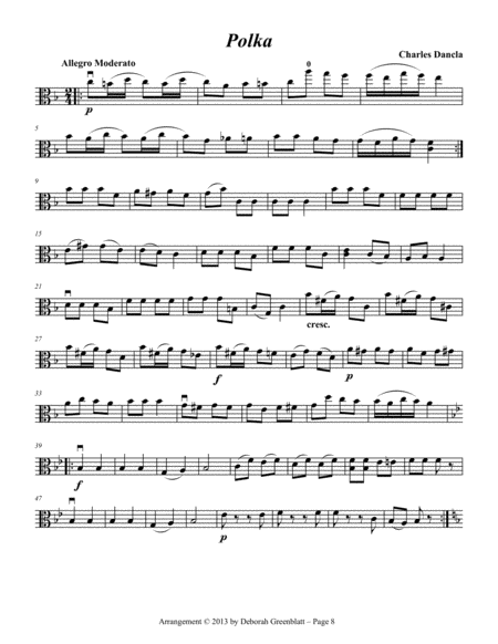 Polka Trios for Strings - Viola Trio