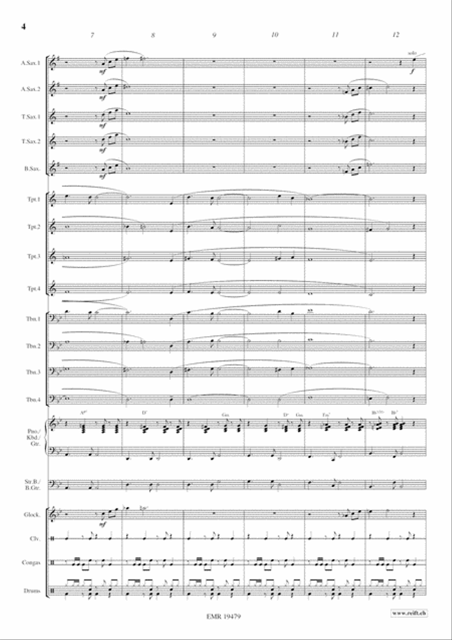 Tropical Passion Big Band scores gallery preview page 5