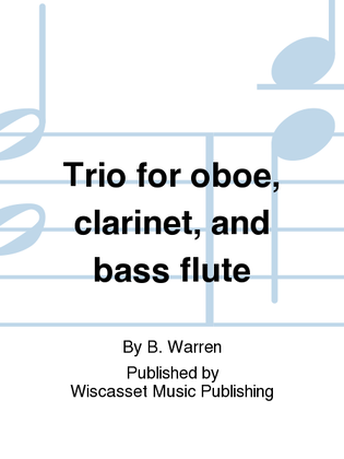 Trio for oboe, clarinet, and bass flute