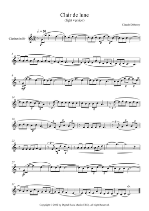 Clair de lune - Claude Debussy (Clarinet)