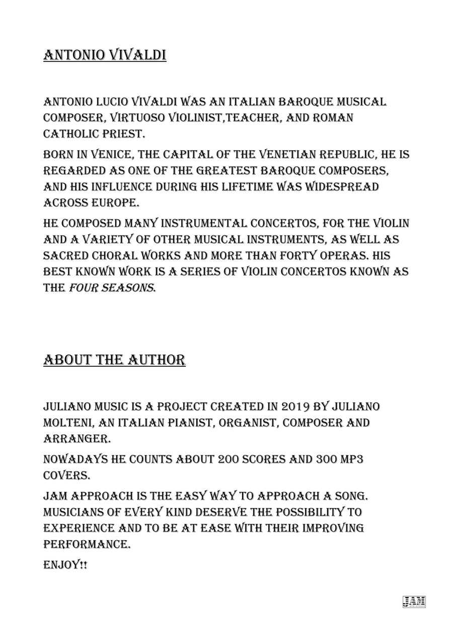 THE BEST OF ANTONIO VIVALDI ARIAS - COMPLETE COLLECTION (PIANO & ORGAN REDUCTION WITH LYRICS) Organ scores gallery preview page 3
