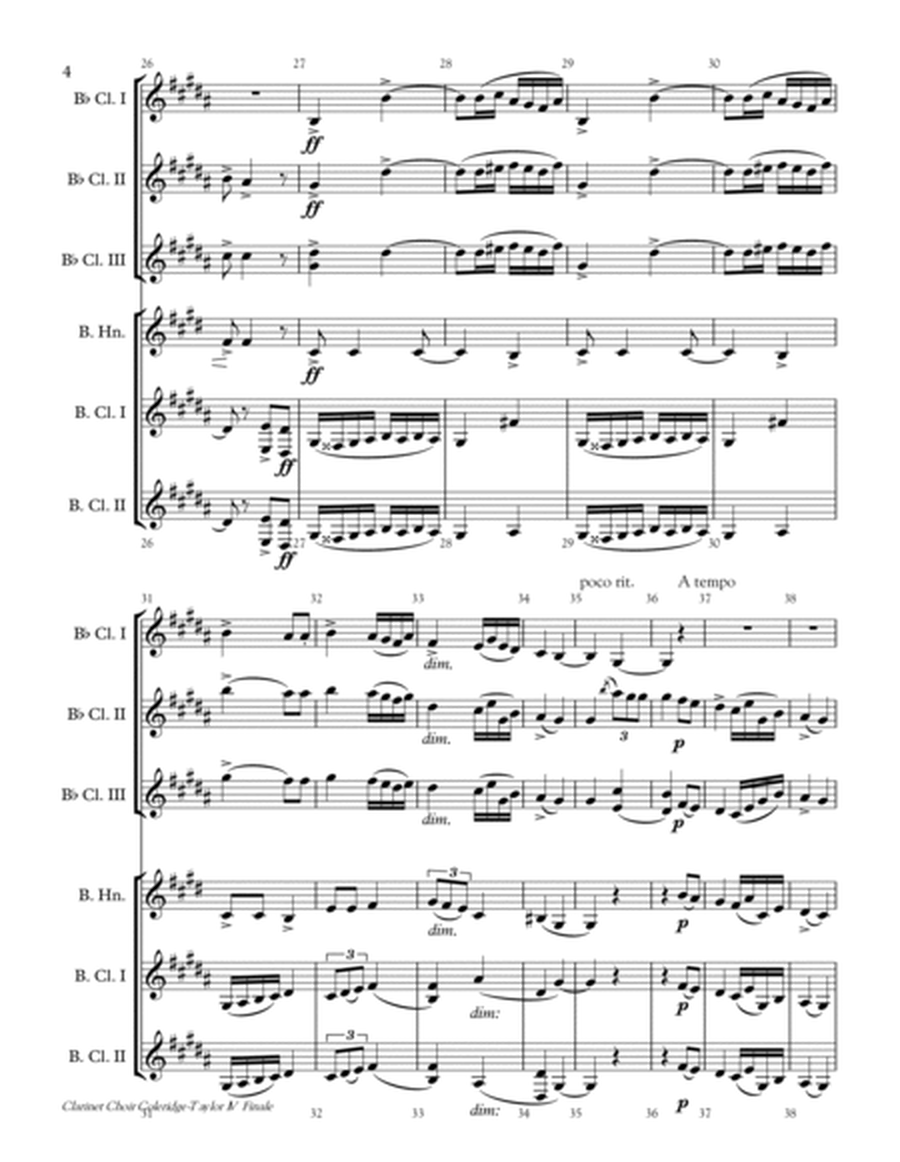 Finale from Clarinet Quintet in F# minor