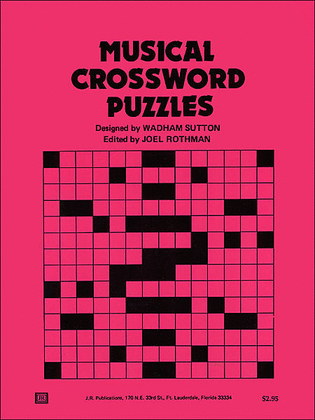 Book cover for Musical Crossword Puzzles