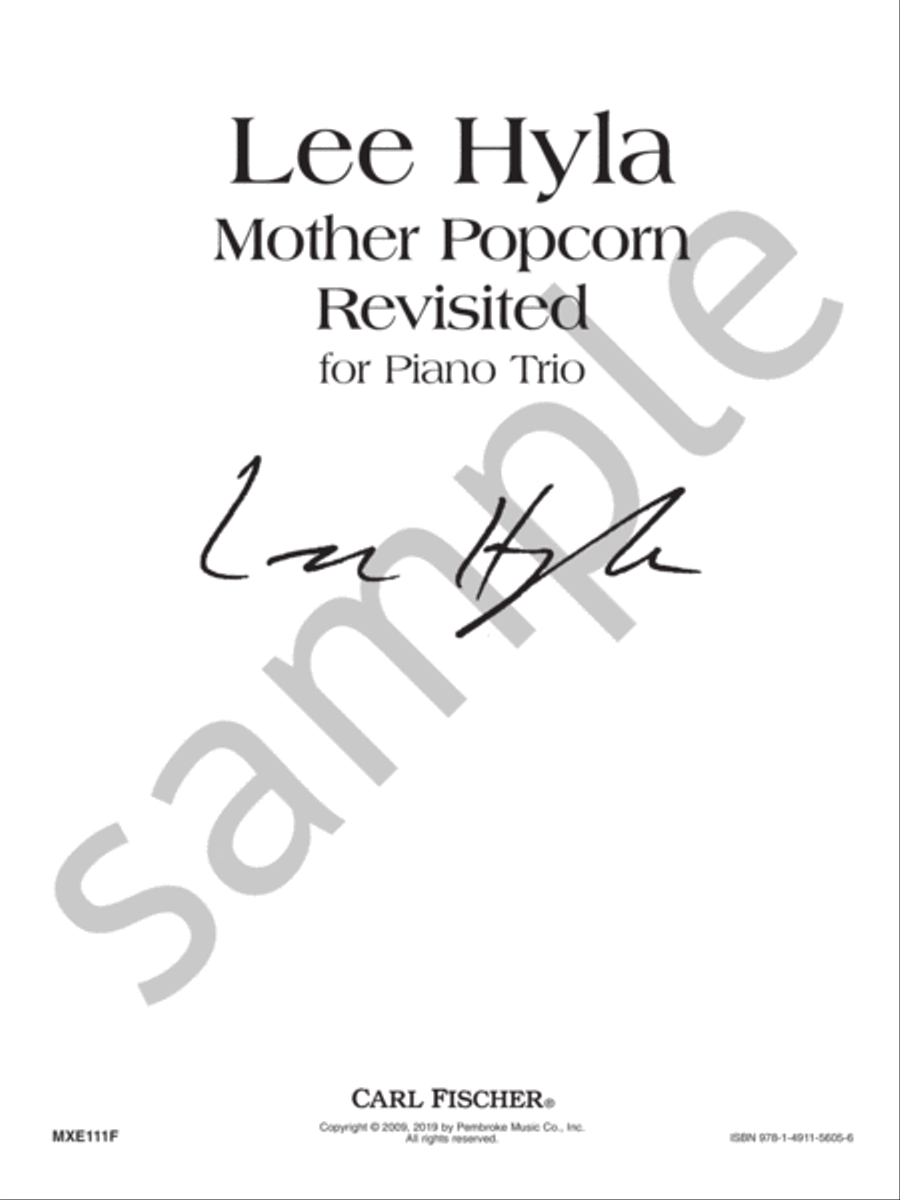 Mother Popcorn Revisited Piano Trio scores gallery preview page 3