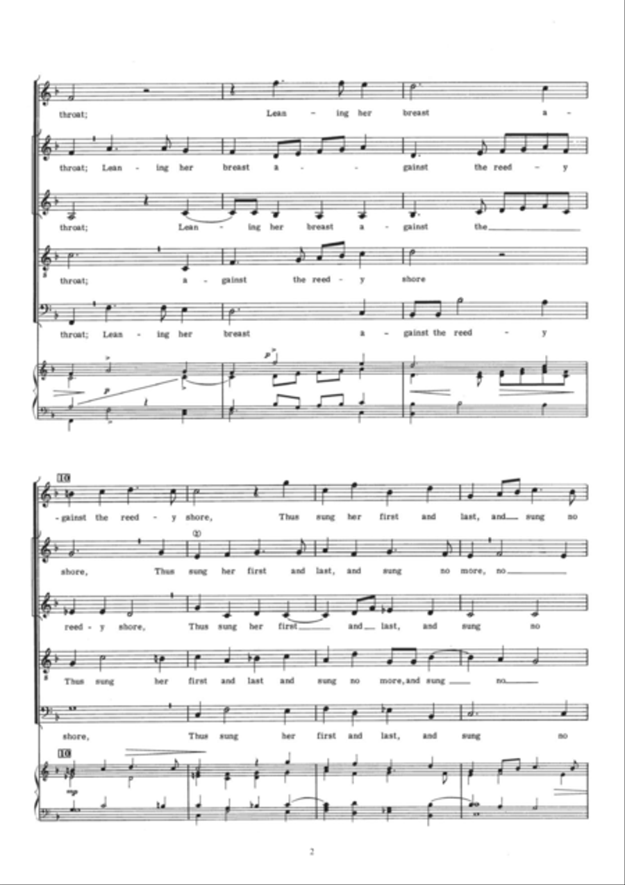 The Silver Swan 4-Part scores gallery preview page 2