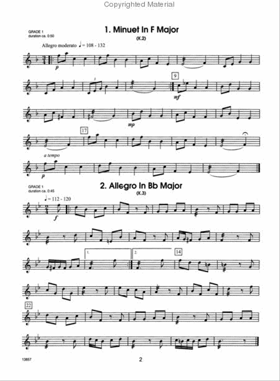 Mozart For Marimba Mozart For Marimba Marimba scores gallery preview page 2