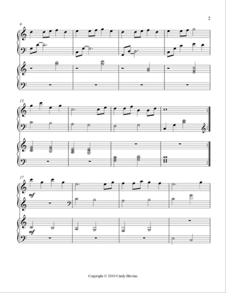 Still, Still, Still, for Harp Duet Harp scores gallery preview page 3