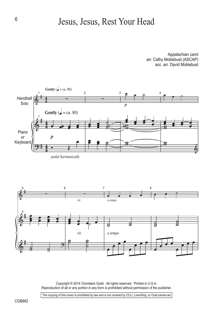 Easy Favorites for the Handbell Soloist: Soloist Score Percussion scores gallery preview page 5