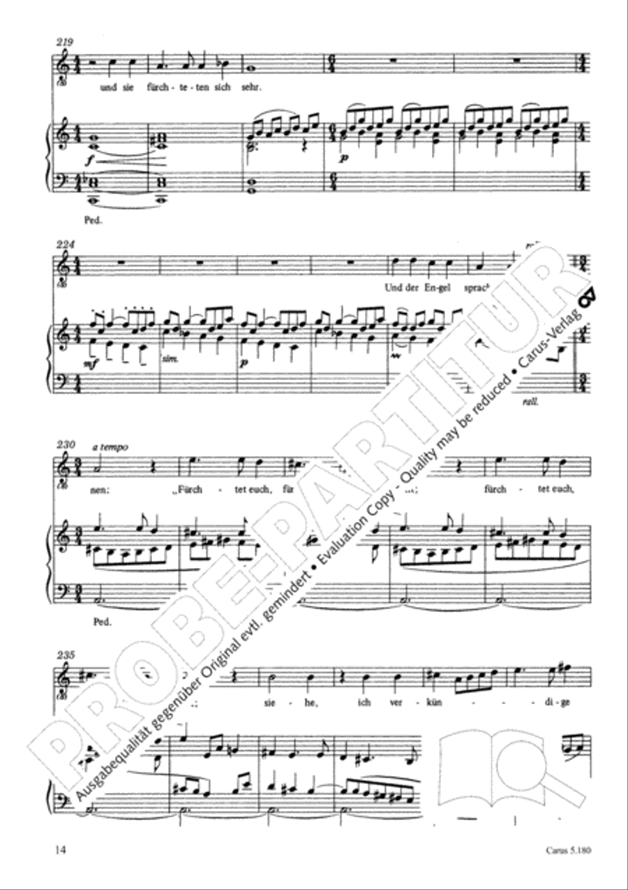 Das Weihnachtsevangelium Mezzo-Soprano Voice scores gallery preview page 15