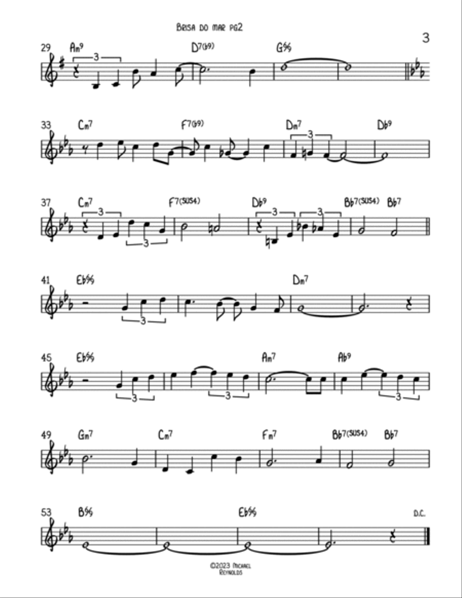 Brisa do Mar Piano scores gallery preview page 3
