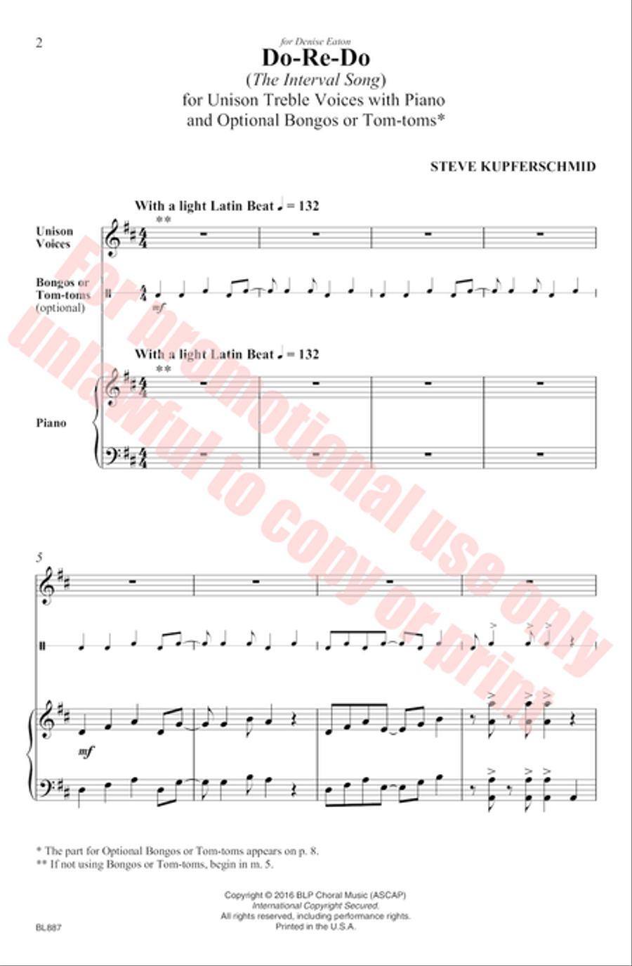 Do-Re-Do Unison Choir scores gallery preview page 3