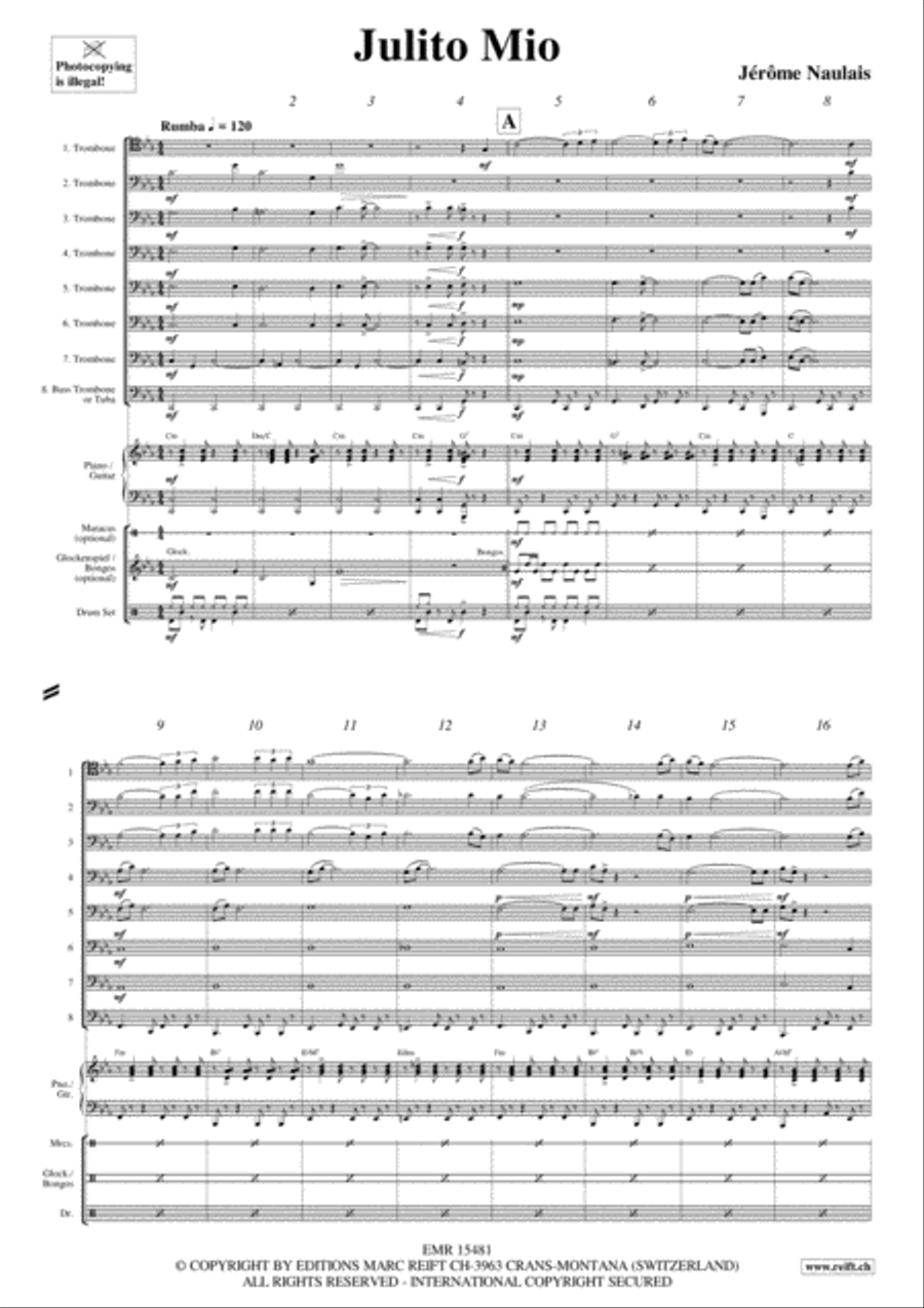 Julito Mio Trombone scores gallery preview page 3