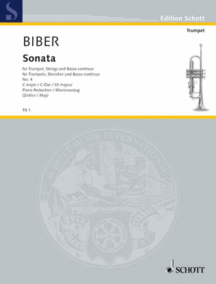 Book cover for Trumpet Sonata No. 4 in C Major