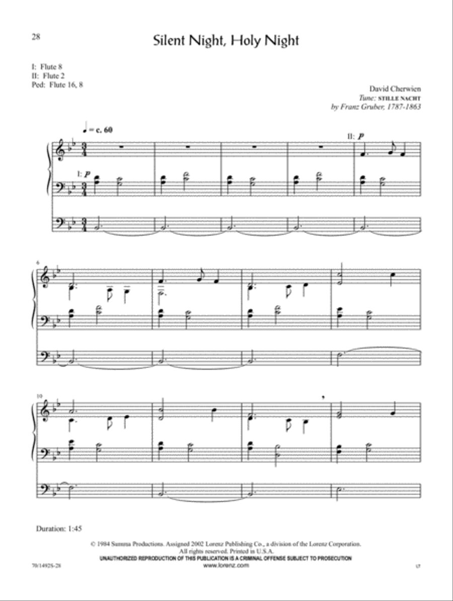 The David Cherwien Hymn Interpretation Series: Christmas, Volume 2 Organ Solo scores gallery preview page 11