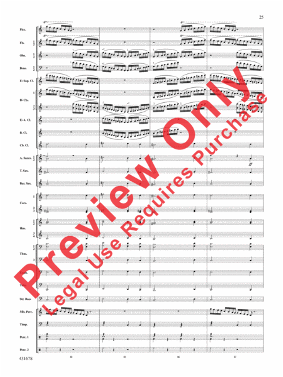 Down to the Sea in Ships (from the NBC TV Film Project 20) Concert Band scores gallery preview page 26