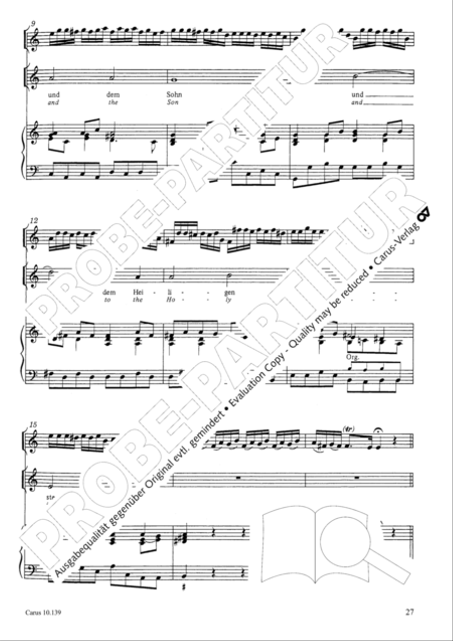 All my spirit exalts my Saviour (Meine Seele erhebt den Herren) Flute scores gallery preview page 28