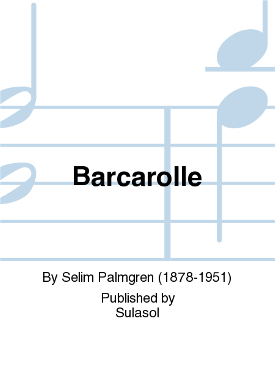 Barcarolle Piano Solo scores gallery preview page 1
