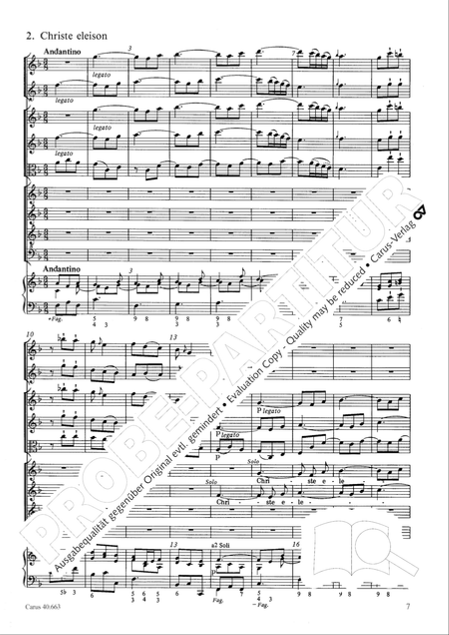 Mass in D minor (Missa in d) ATB scores gallery preview page 23