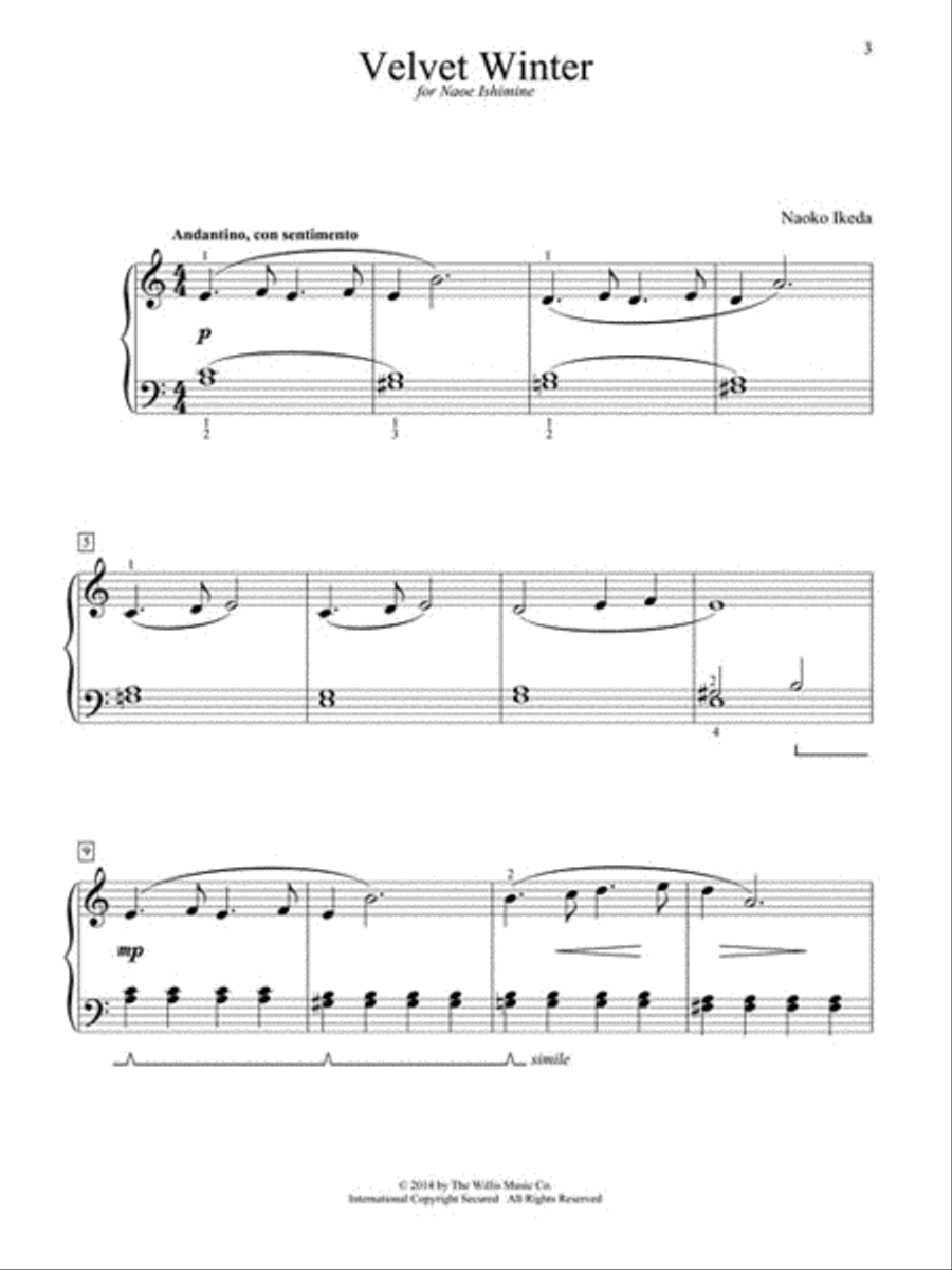 Seasonal Scenes at the Piano Easy Piano scores gallery preview page 4