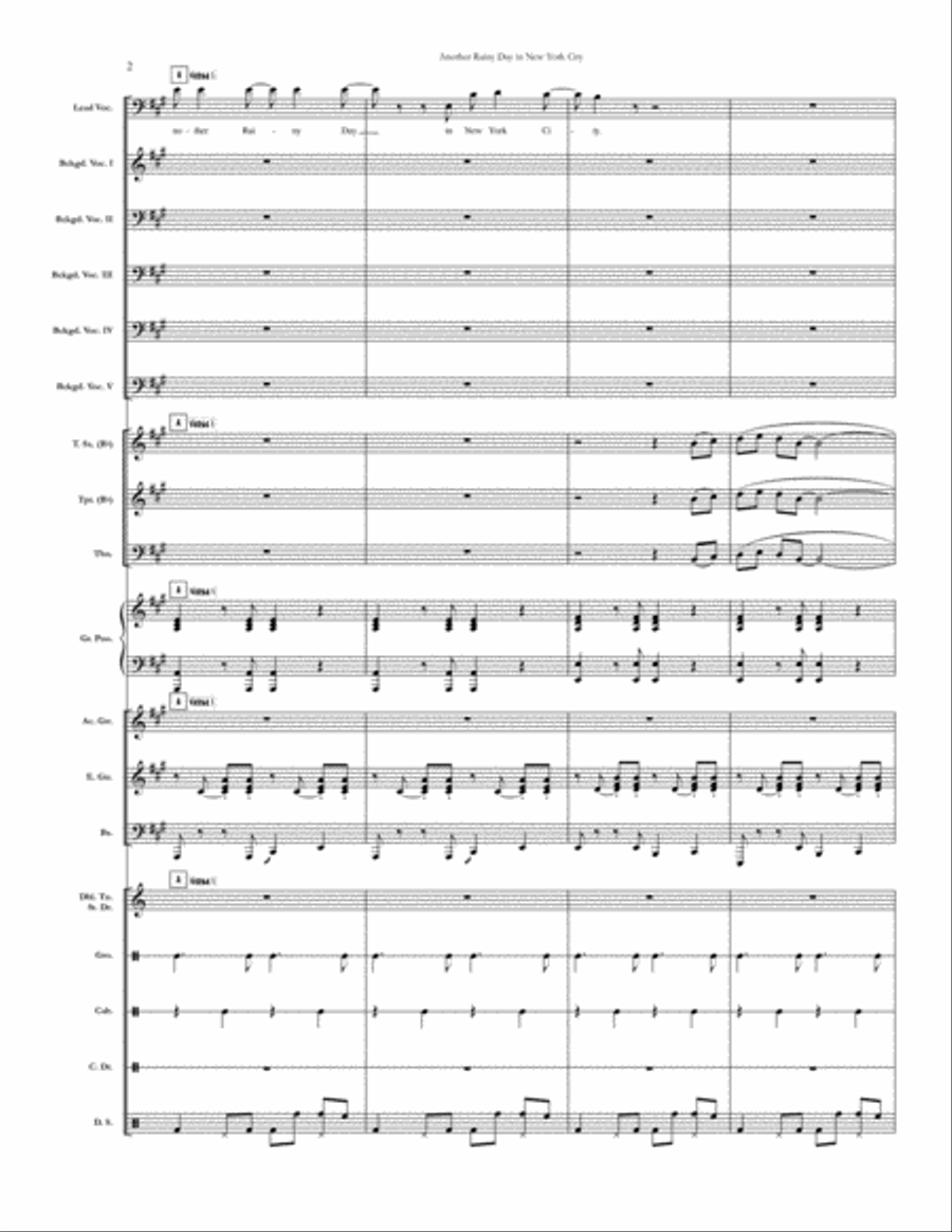 Another Rainy Day In New York City Small Ensemble scores gallery preview page 2