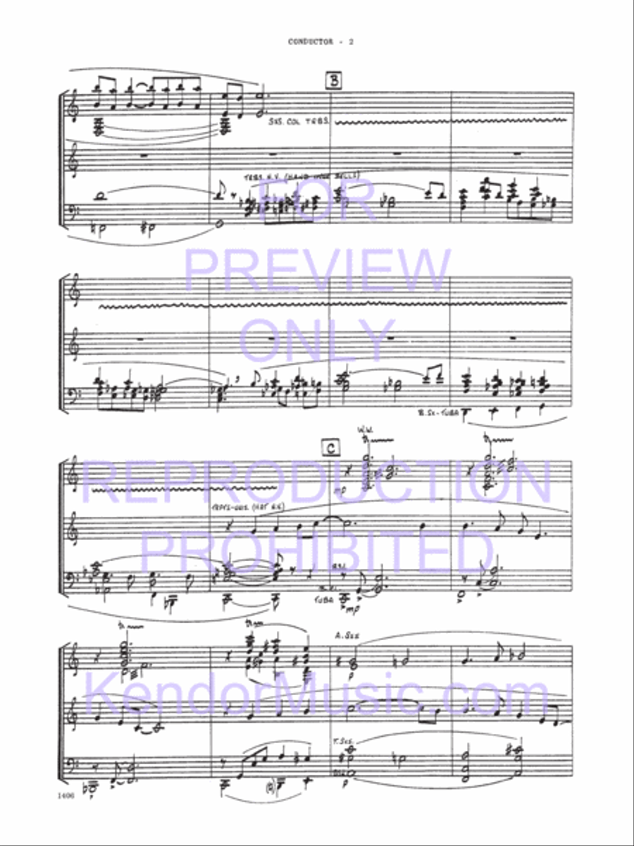 Londonderry Air Jazz Ensemble scores gallery preview page 3