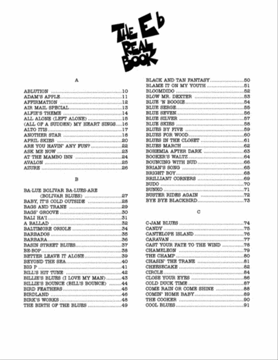 The Real Book – Volume II – Second Edition E-Flat Instrument scores gallery preview page 2