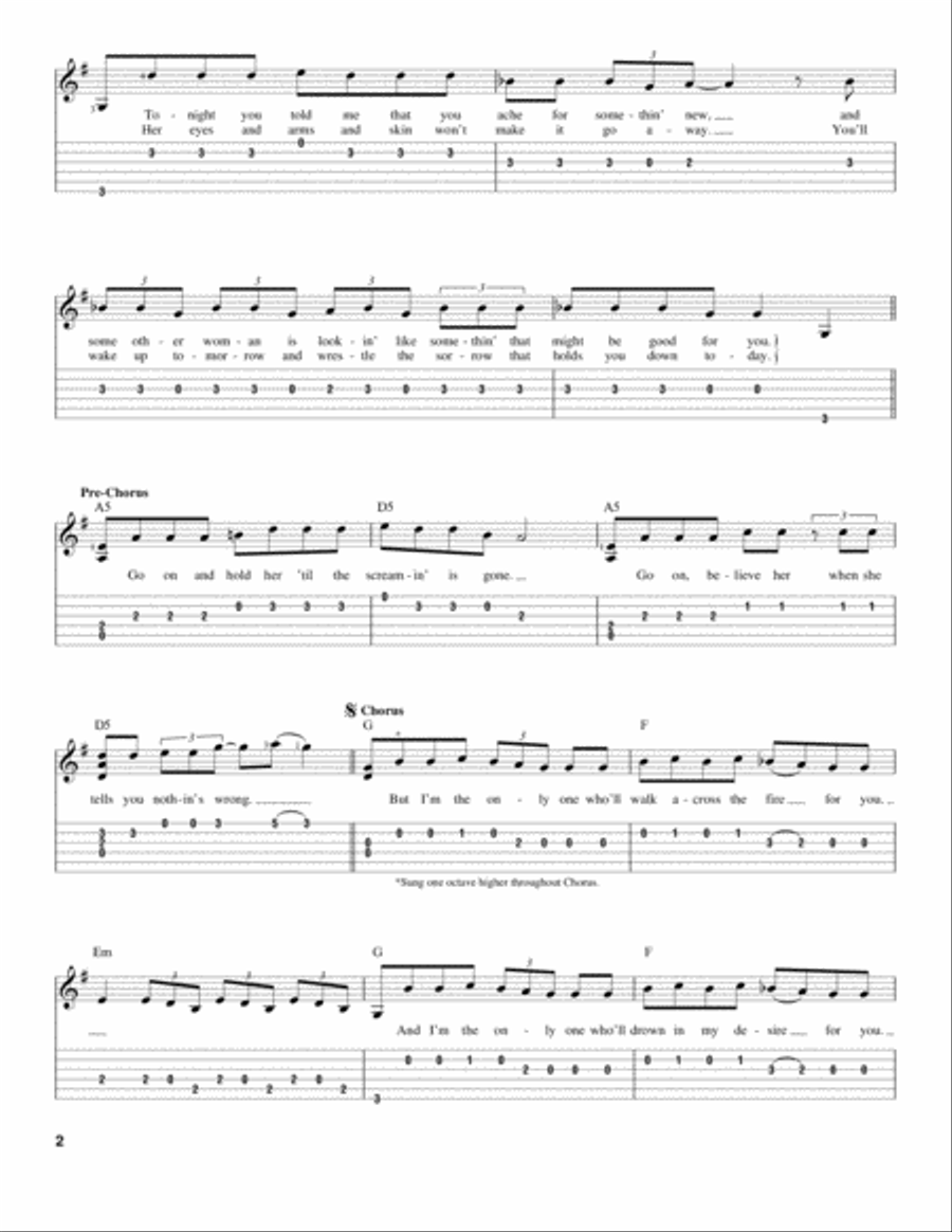 I'm The Only One Acoustic Guitar scores gallery preview page 2