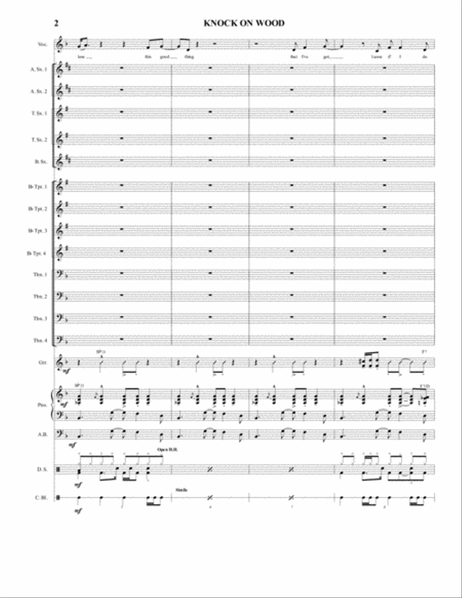 Knock On Wood Jazz Ensemble scores gallery preview page 2