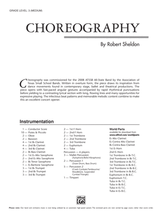 Book cover for Choreography: Score