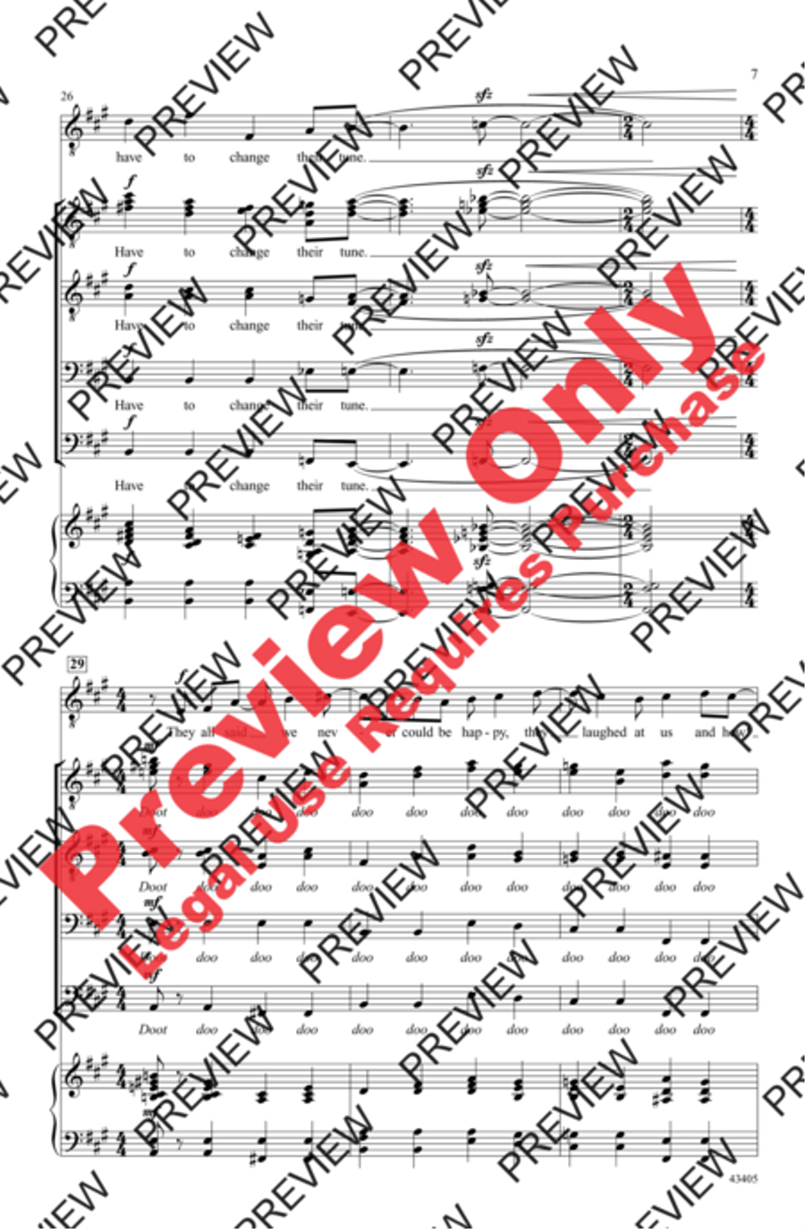 They All Laughed Men's Choir scores gallery preview page 7