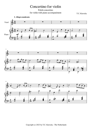 Concertino for violin (Polish concertino)