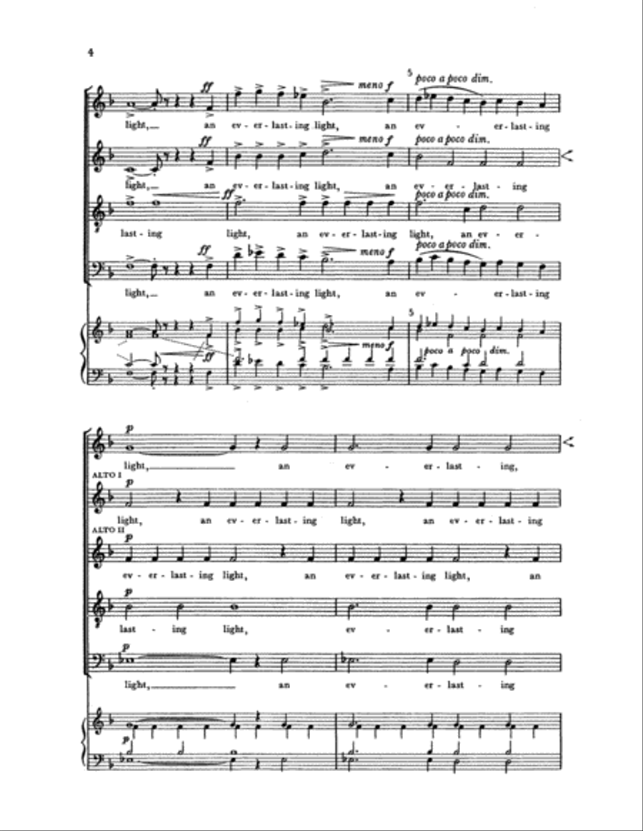 The Lord shall be unto thee 4-Part scores gallery preview page 3