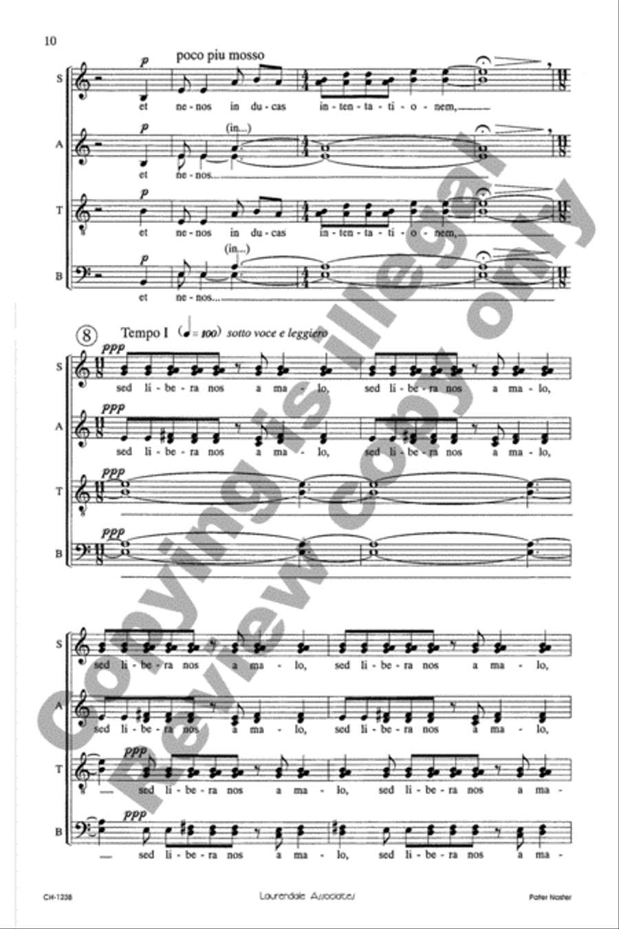 Pater Noster Pater Noster Divisi scores gallery preview page 10