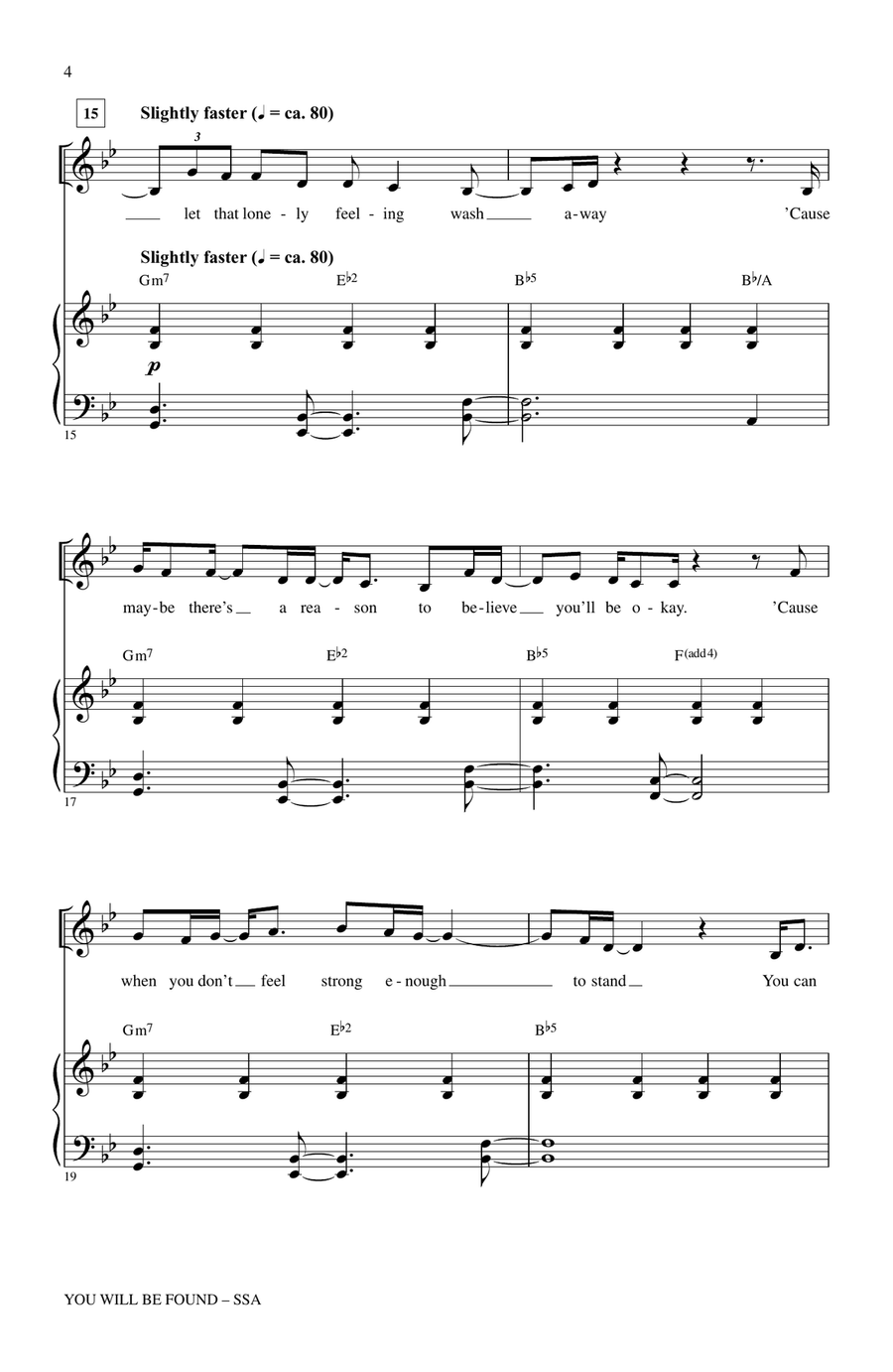 You Will Be Found (from Dear Evan Hansen) (arr. Mac Huff) SSA scores gallery preview page 3