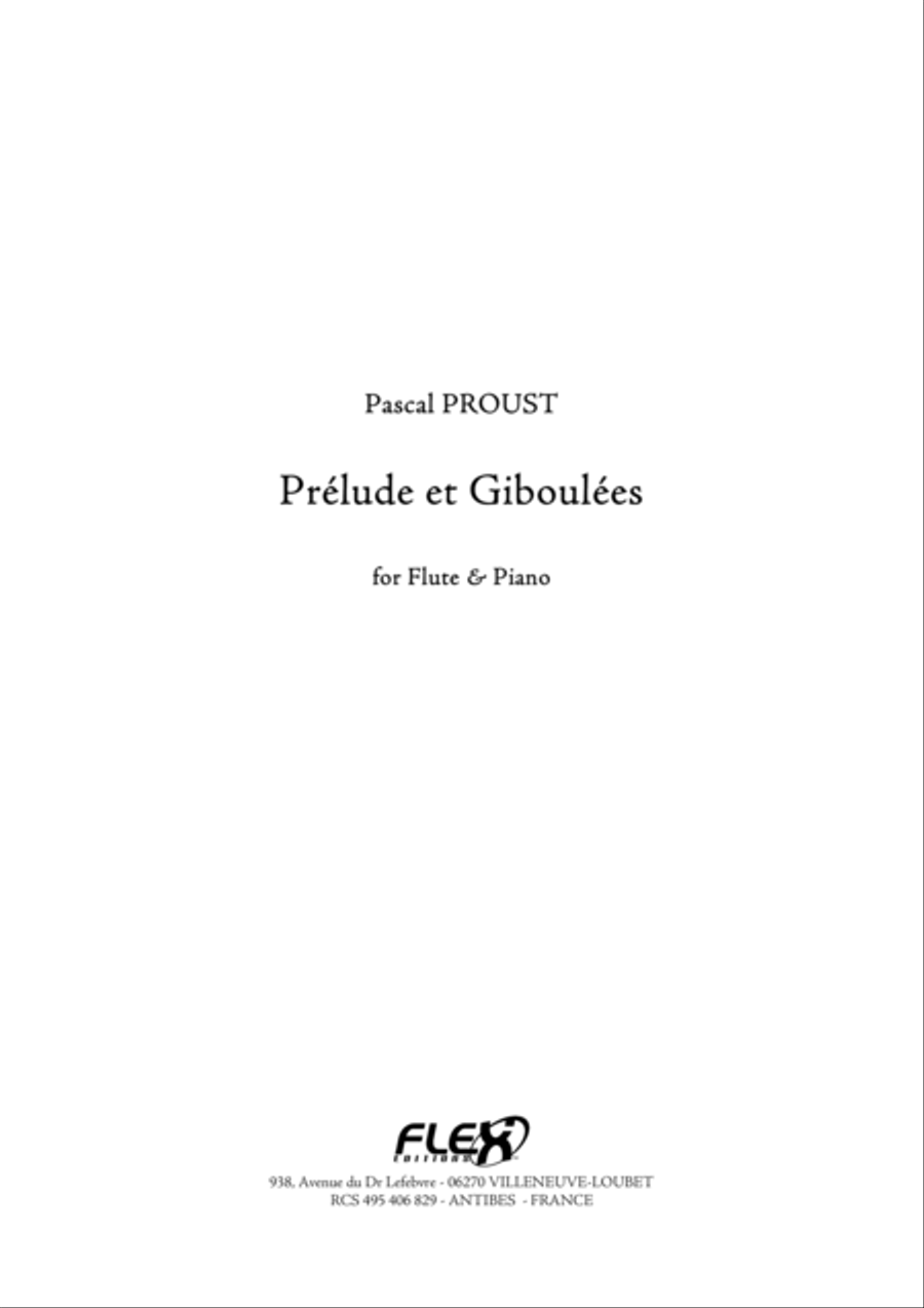 Prelude et Giboulee Flute Solo scores gallery preview page 1
