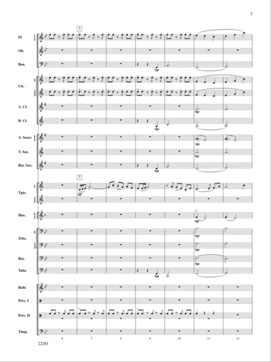 Falcon Lake Overture: Score Concert Band scores gallery preview page 3