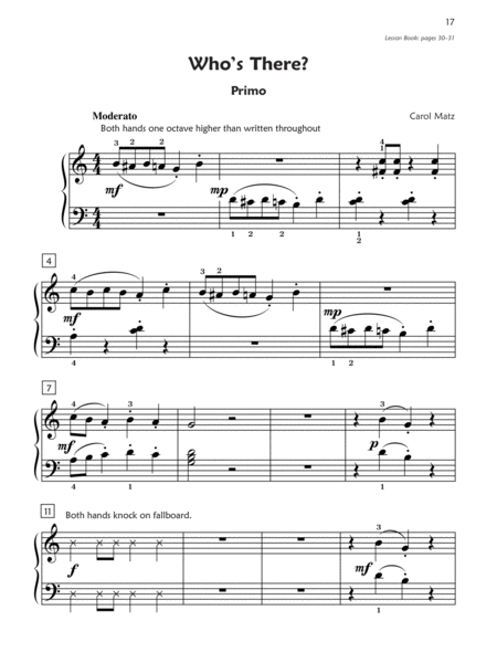 Premier Piano Course Duets, Book 2A