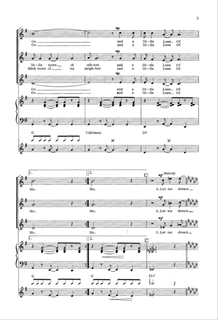 Less Of Me SSA scores gallery preview page 4
