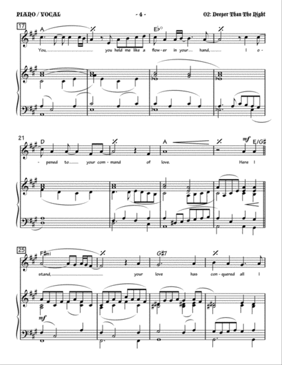 Deeper Than the Night Small Ensemble scores gallery preview page 2