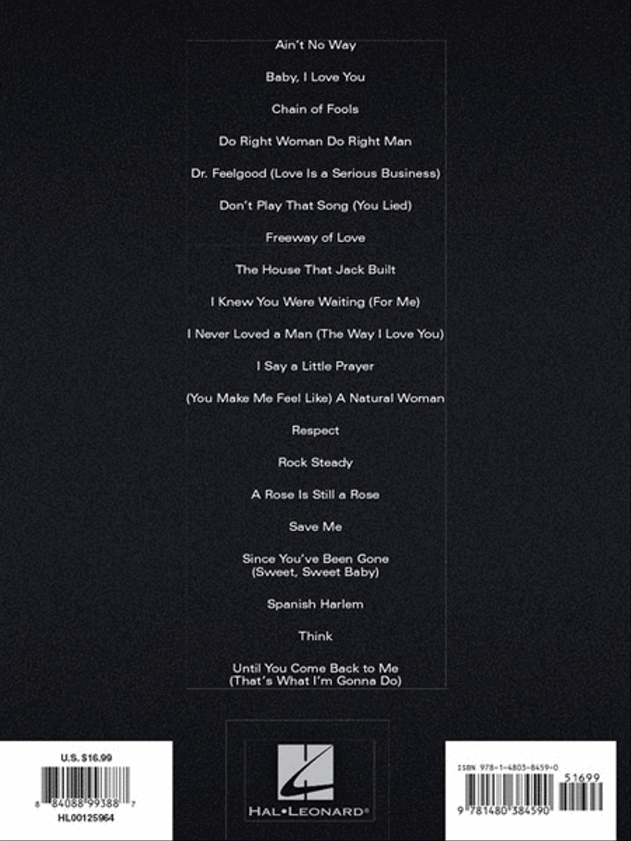 Aretha Franklin – 20 Greatest Hits Piano, Vocal, Guitar scores gallery preview page 6