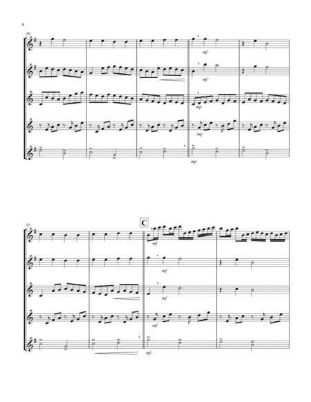 Canon (Pachelbel) (Bb) (Saxophone Quintet - 2 Alto, 2 Tenor, 1 Baritone) image number null