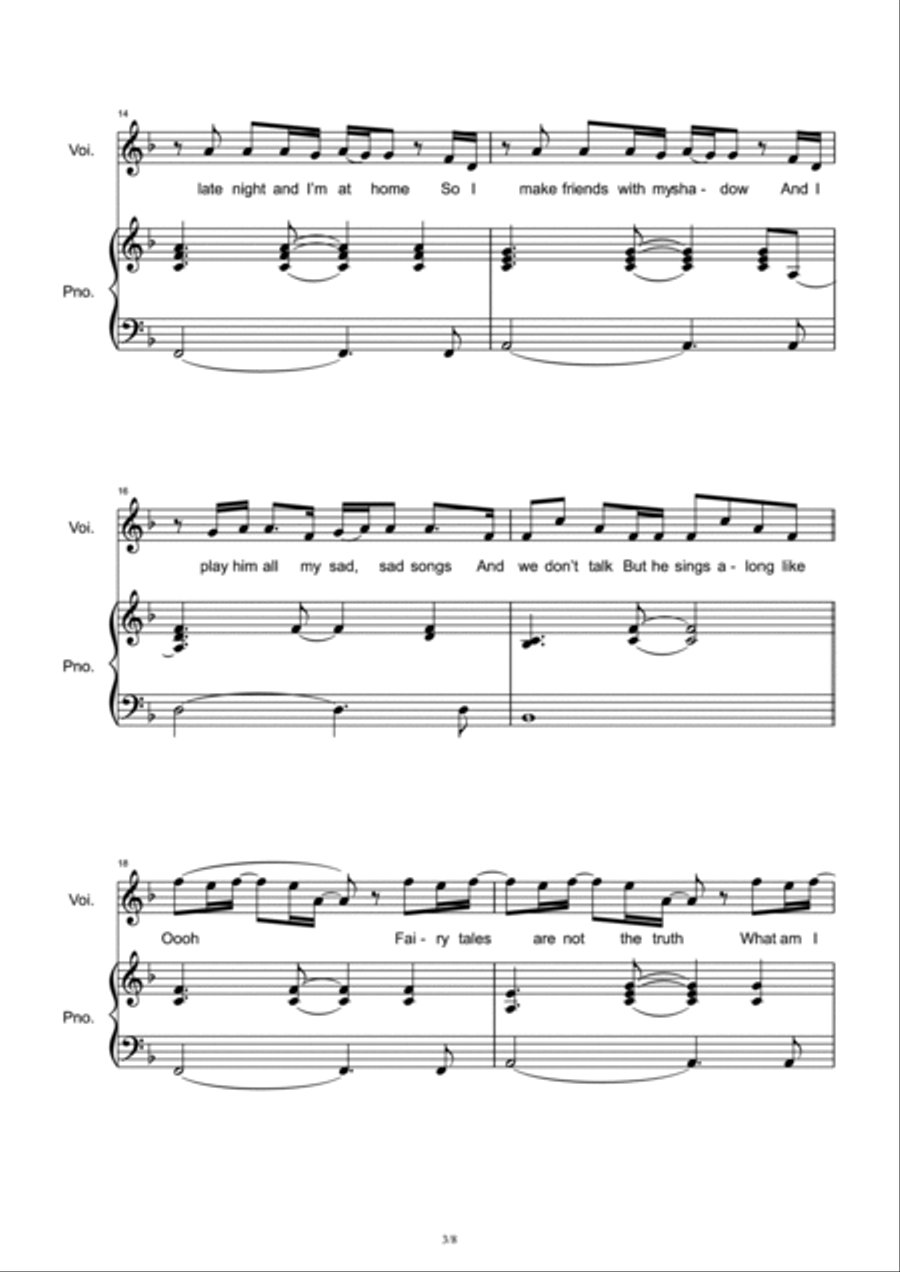 Peter Pan Was Right Voice scores gallery preview page 3