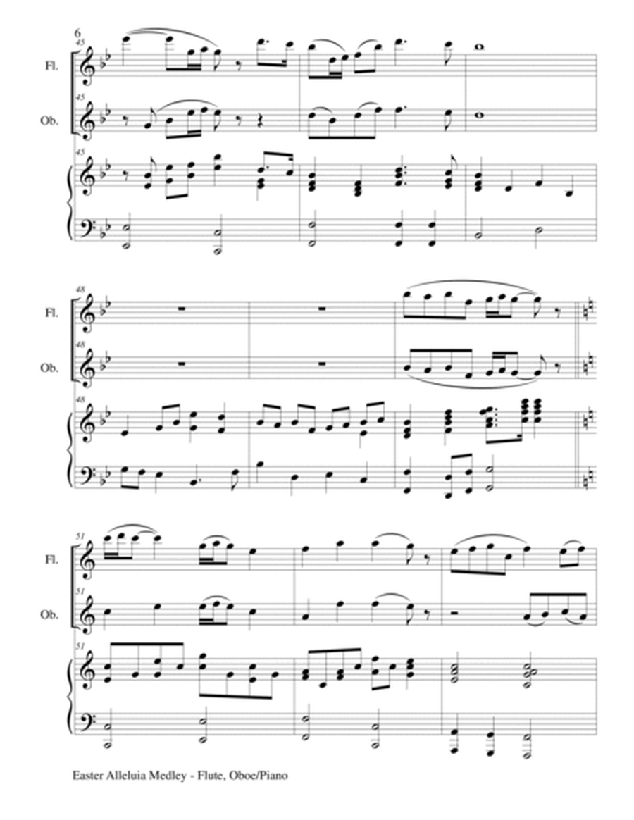 EASTER ALLELUIA MEDLEY (Trio – Flute, Oboe/Piano) Score and Parts image number null