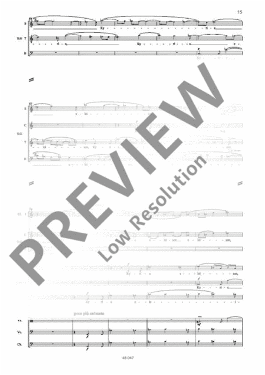 Polish Requiem 4-Part scores gallery preview page 16