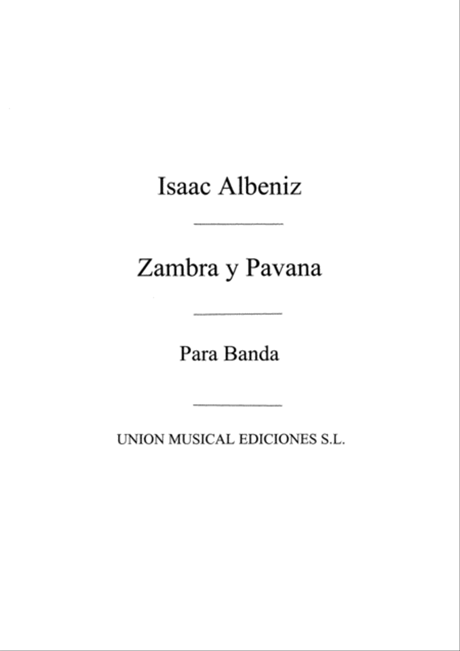 Zambra Y Pavana Nos.7 Y 8 Concert Band scores gallery preview page 1