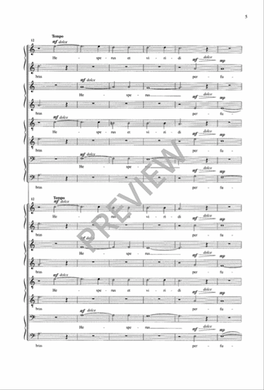 Two Motets (1. Mosella, 2. Te Vigilans Oculis) 4-Part scores gallery preview page 6