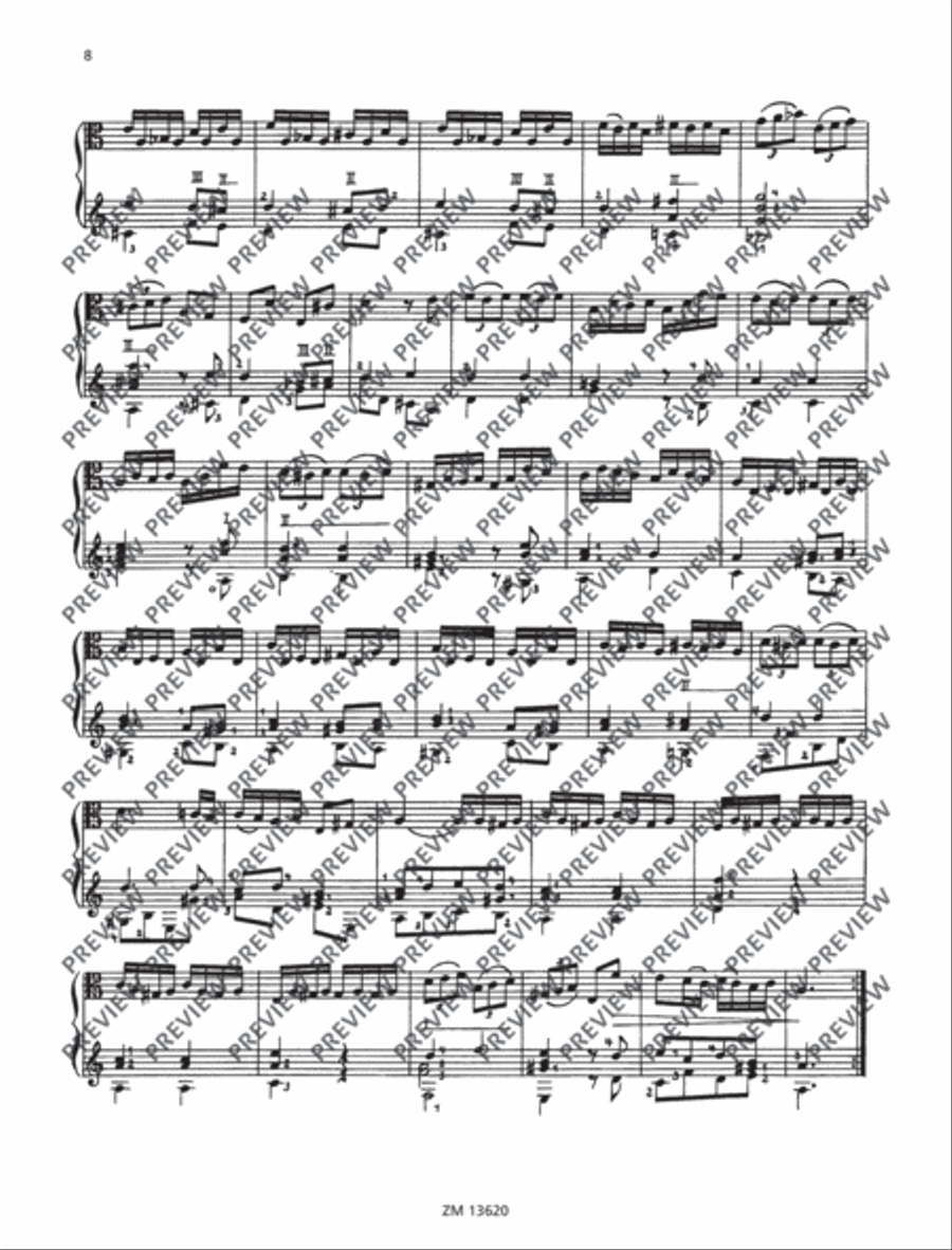 Sonata A minor Lute scores gallery preview page 9