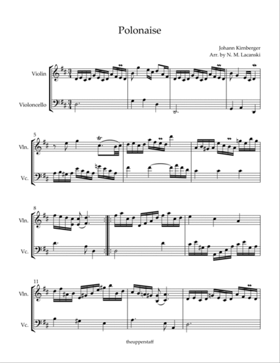 Polonaise String Duet scores gallery preview page 2