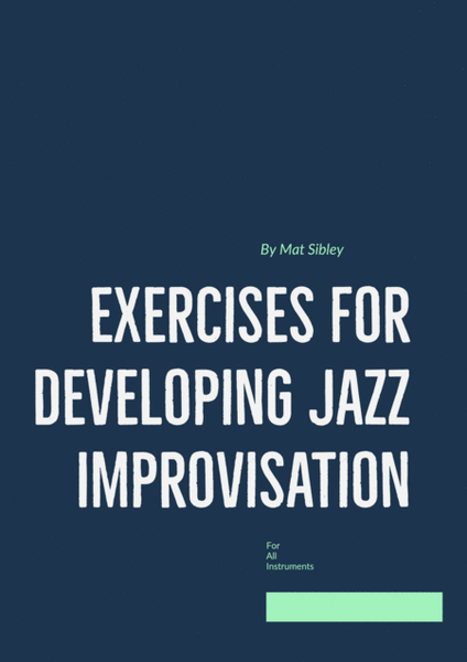Exercises for Developing Jazz Improvisation Bb Version image number null